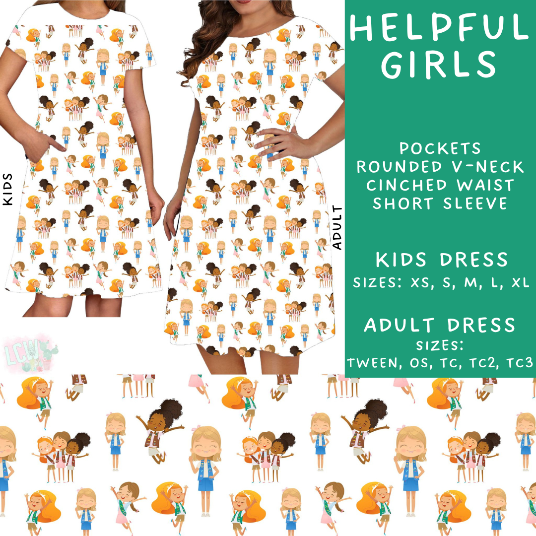 Batch #224 - Cookie Dealer 2 - Closes 10/28 - ETA mid Dec - Helpful Girls Adult & Kids Dresses