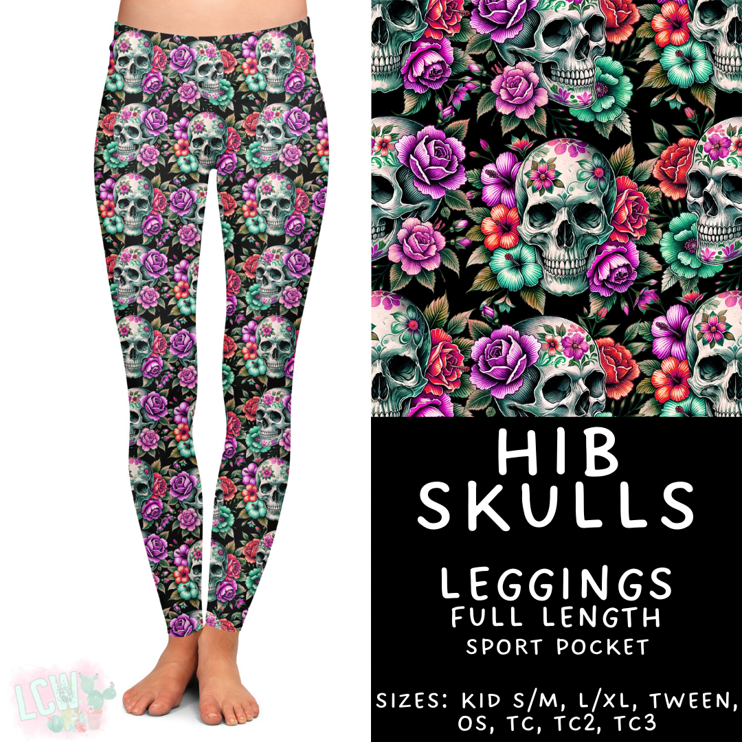 Batch #461 - October Request Run - Closes 12/9 - ETA late Jan - Hib Skulls Full Length Leggings