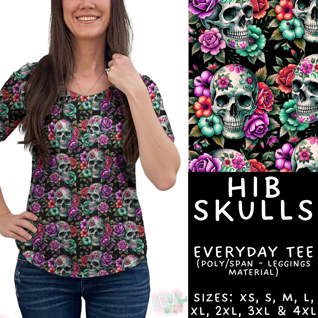 Batch #461 - October Request Run - Closes 12/9 - ETA late Jan - Hib Skulls Everyday Tee