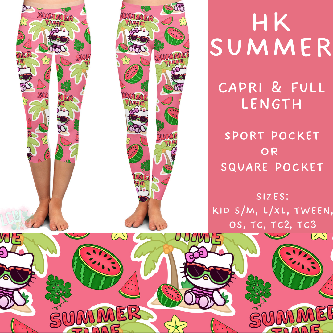 Batch #339 - Character Summer - Closes 5/15 - ETA mid July - HK Summer Full and Capri Length Leggings