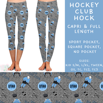 Batch #243 - Hockey - Closes 11/25 - ETA mid Jan - Hockey Club Hock Full and Capri Length Leggings