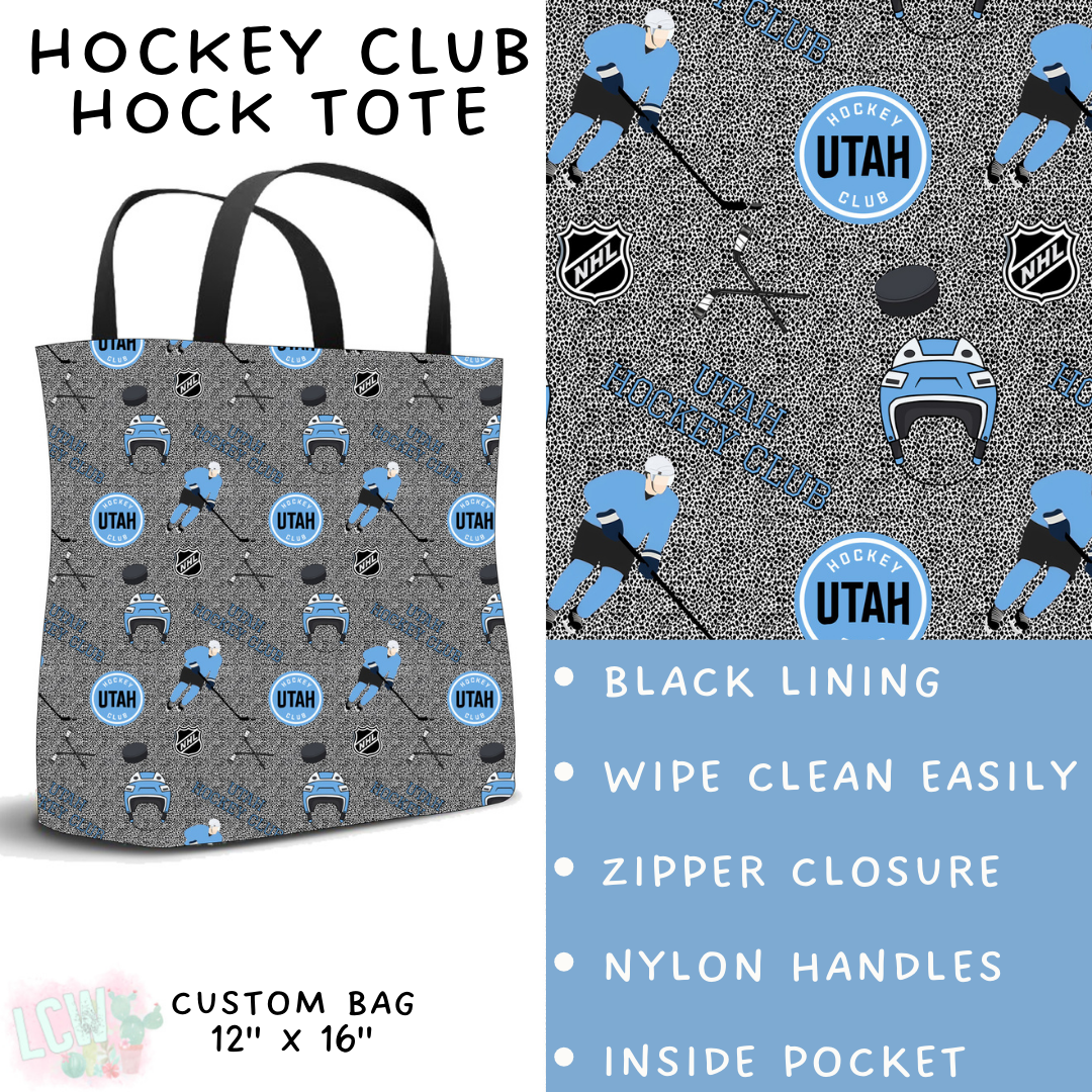 Batch #243 - Hockey - Closes 11/25 - ETA mid Jan - Hockey Club Hock Tote