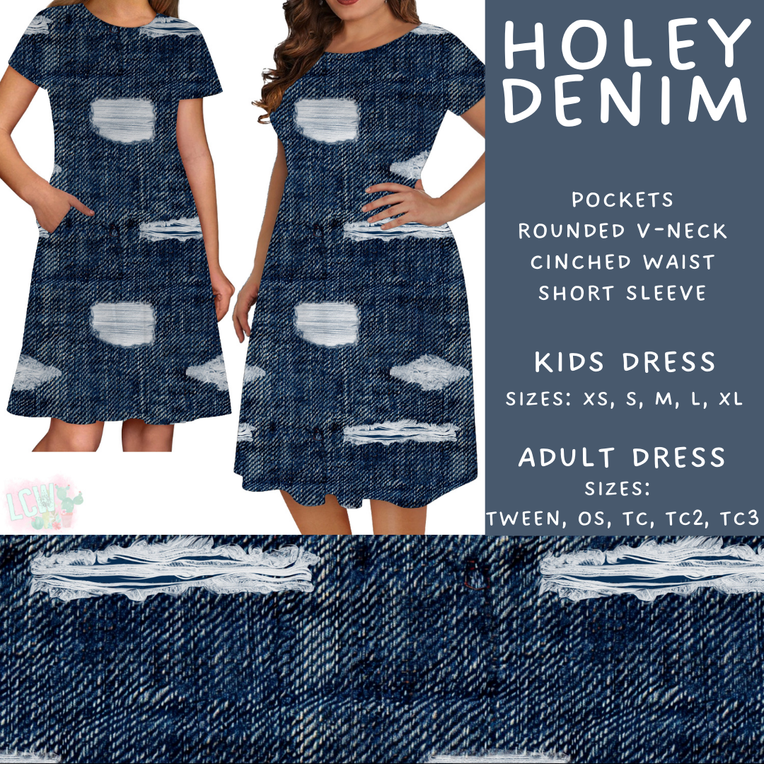 Batch #471 - November Request Run - Closes 1/2 - ETA late Feb - Holey Denim Adult & Kids Dresses