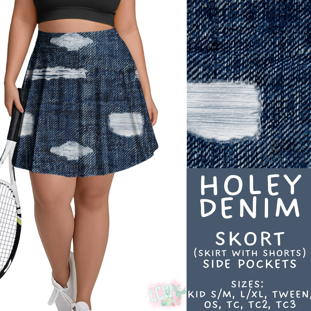Batch #471 - November Request Run - Closes 1/2 - ETA late Feb - Holey Denim Skort