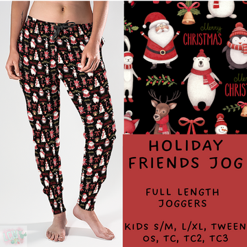 Batch #222 - Comfy Christmas - Closes 10/23 - ETA early Dec- Holiday Friends Full and Capri Length Joggers