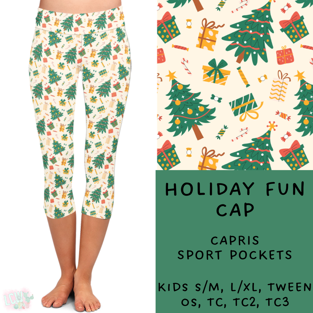 Batch #222 - Comfy Christmas - Closes 10/23 - ETA early Dec- Holiday Fun Full and Capri Length Leggings