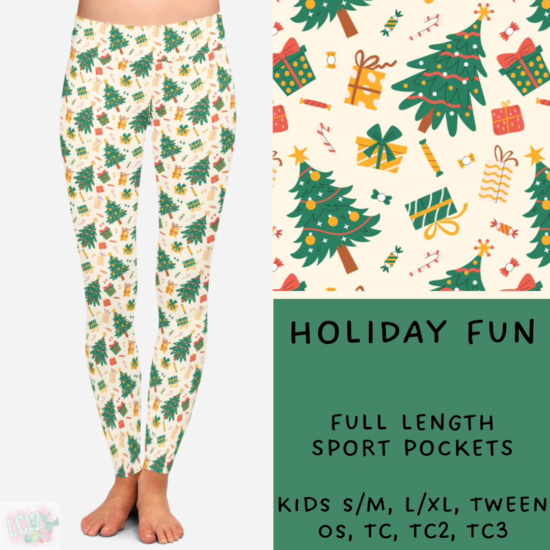 Batch #222 - Comfy Christmas - Closes 10/23 - ETA early Dec- Holiday Fun Full and Capri Length Leggings