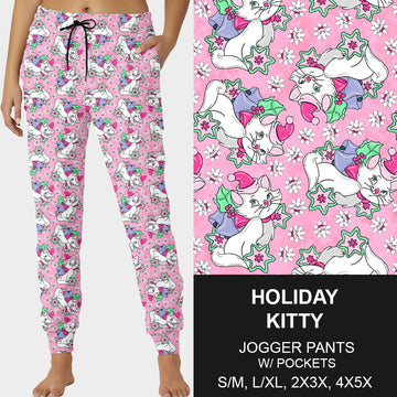 RTS - Holiday Kitty Joggers