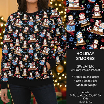 B303 - Preorder Holiday S'mores Sweater w/ Front Pocket (Closes 7/26. ETA early Oct.)