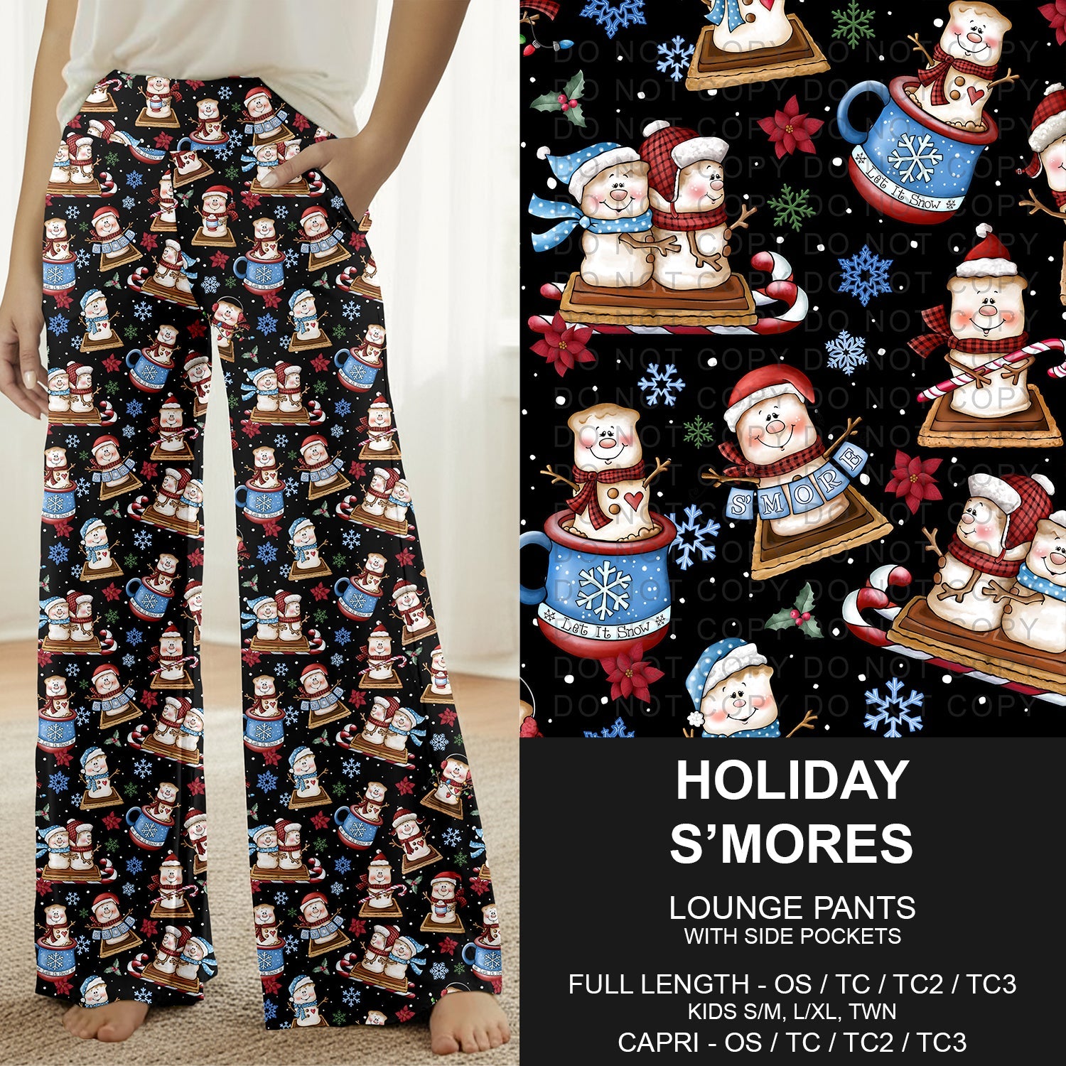 B303 - Preorder Holiday S'mores Lounge Pants (Closes 7/26. ETA: early Oct.)