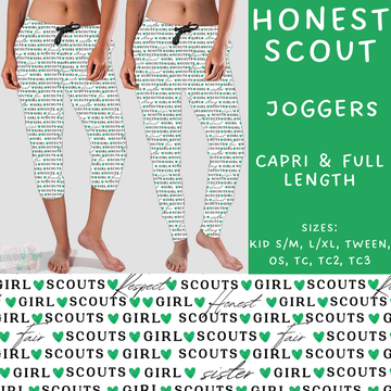 Batch #224 - Cookie Dealer 2 - Closes 10/28 - ETA mid Dec - Honest Scout Full and Capri Length Joggers