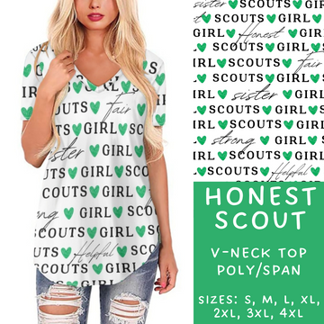 Batch #224 - Cookie Dealer 2 - Closes 10/28 - ETA mid Dec -  Honest Scout V-Neck Tee