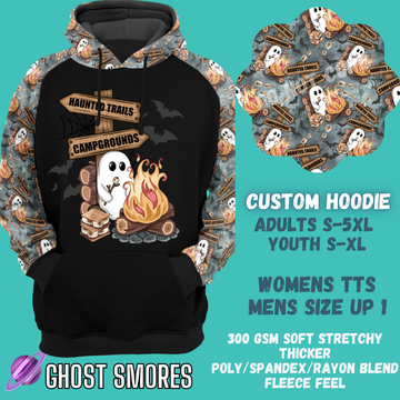 GHOST SMORES - CUSTOM DESIGNED HOODIE RUN PREORDER CLOSING 9/27