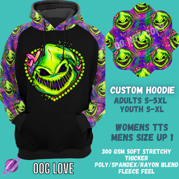 OOG LOVE - CUSTOM DESIGNED HOODIE RUN PREORDER CLOSING 9/27