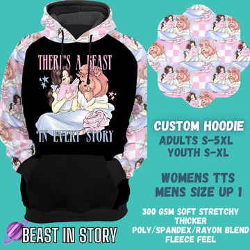 BEAST IN STORY - CUSTOM DESIGNED HOODIE RUN PREORDER CLOSING 9/27