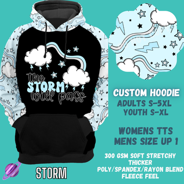 STORM - CUSTOM DESIGNED HOODIE RUN PREORDER CLOSING 9/27