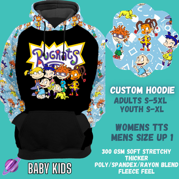 BABY KIDS - CUSTOM DESIGNED HOODIE RUN PREORDER CLOSING 9/27