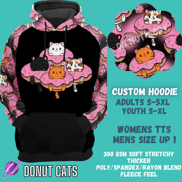 DONUT CATS - CUSTOM DESIGNED HOODIE RUN PREORDER CLOSING 9/27