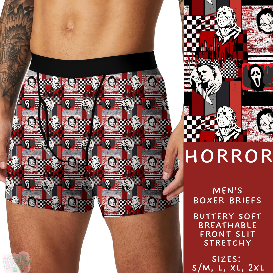 Batch #340 - Comfortable Underwear 4 - Closes 5/16 - ETA early July - Horror Men's Boxer Briefs