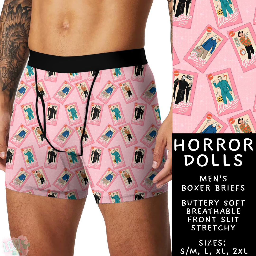 Batch #340 - Comfortable Underwear 4 - Closes 5/16 - ETA early July - Horror Dolls Men's Boxer Briefs