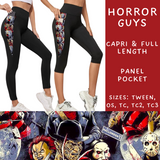 Ready To Ship - Horror Guys Pocket Full and Capri Length Legging - TC