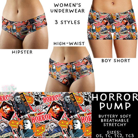 Ready To Ship - Horror Pump Women's Underwear - Boy Short TC2