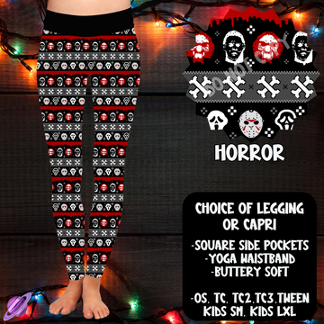 HORROR - LEGGING/CAPRI XMAS SWEATER RUN CLOSING 10/30