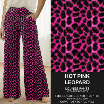 B298 - Preorder Hot Pink Leopard Lounge Pants (Closes 7/05. ETA: early Sept.)