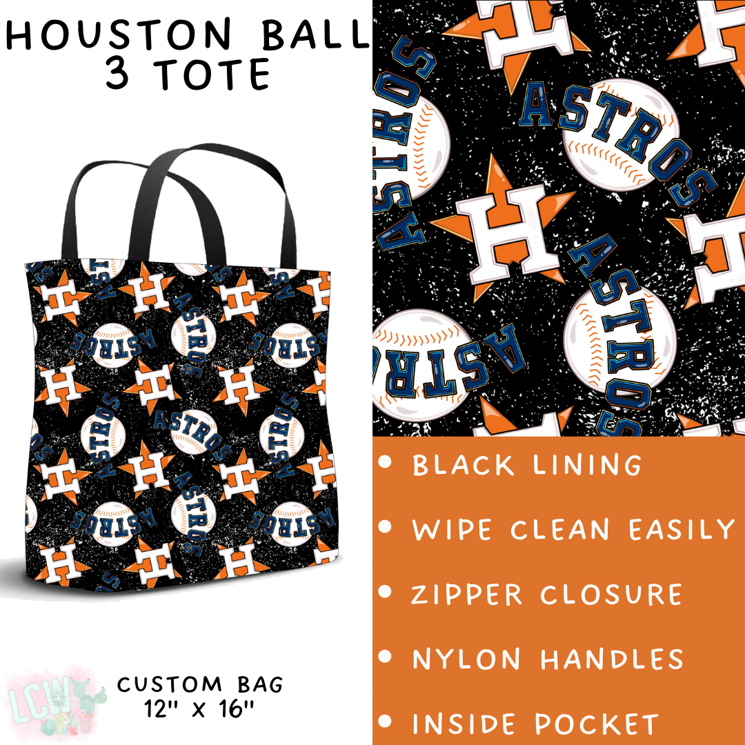 Batch #343 - Home Run Collection - Closes 5/22 - ETA mid July - Houston Ball 3 Tote