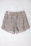 Be Bold Taupe Animal Print French Terry Pocket Shorts