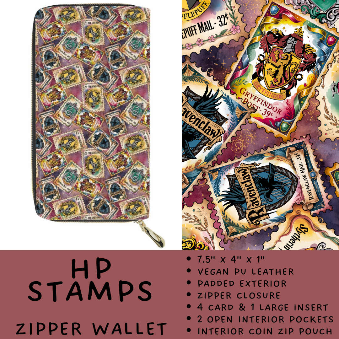 Batch #460 - Zip It Collection - Closes 12/5 - ETA late Jan - HP Stamps Zipper Wallet
