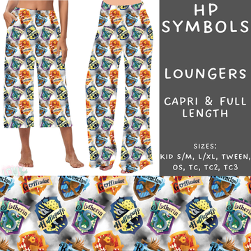 Batch #215 - Cool Characters 5 - Closes 10/11 - ETA late Nov - HP Symbols Capri and Full Length Loungers