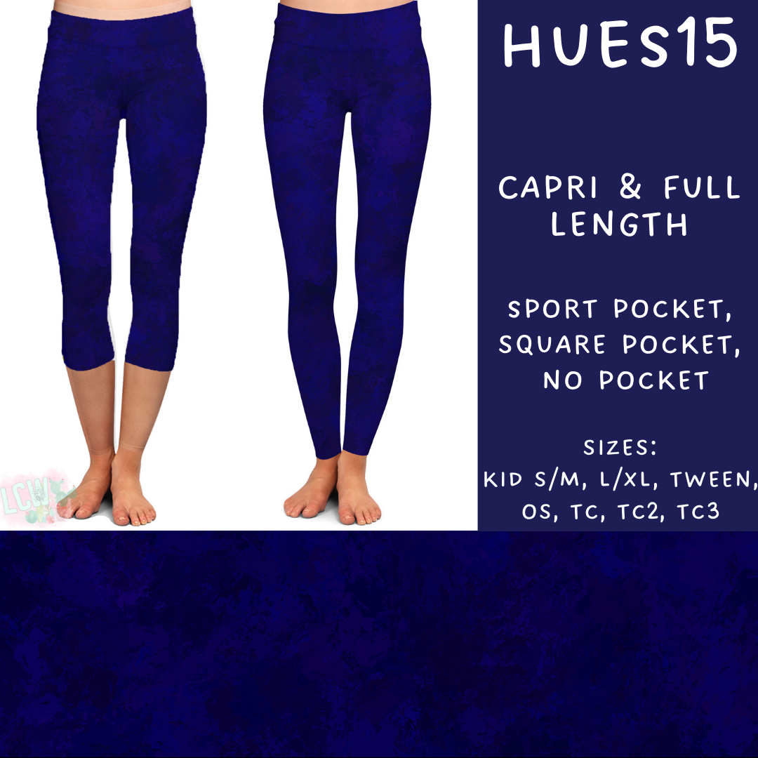 Ready To Ship - Hues15 Capri Length Leggings