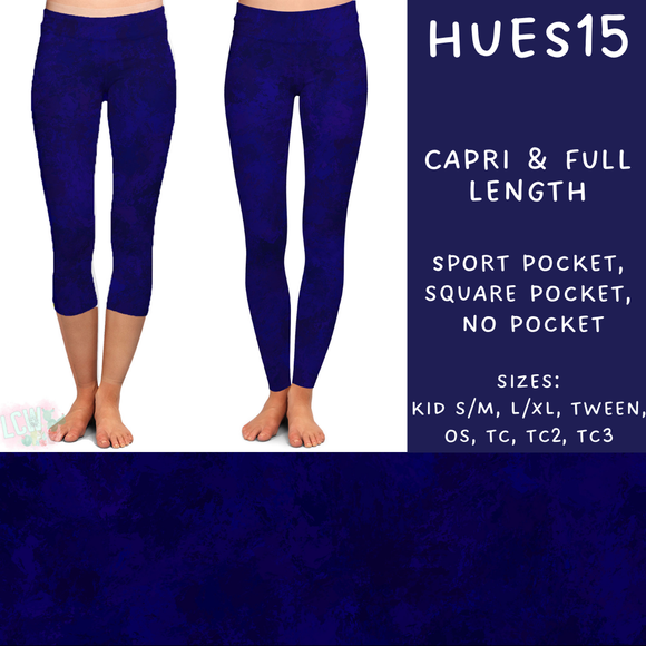 Ready To Ship - Hues15 Capri Length Leggings
