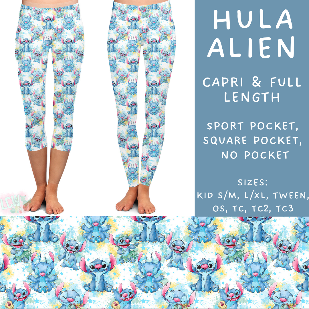 Batch #277 - December Request Run - Closes 1/27 - ETA late March - Hula Alien Full and Capri Length Leggings