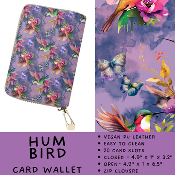 Batch #460 - Zip It Collection - Closes 12/5 - ETA late Jan - Hum Bird Card Wallet