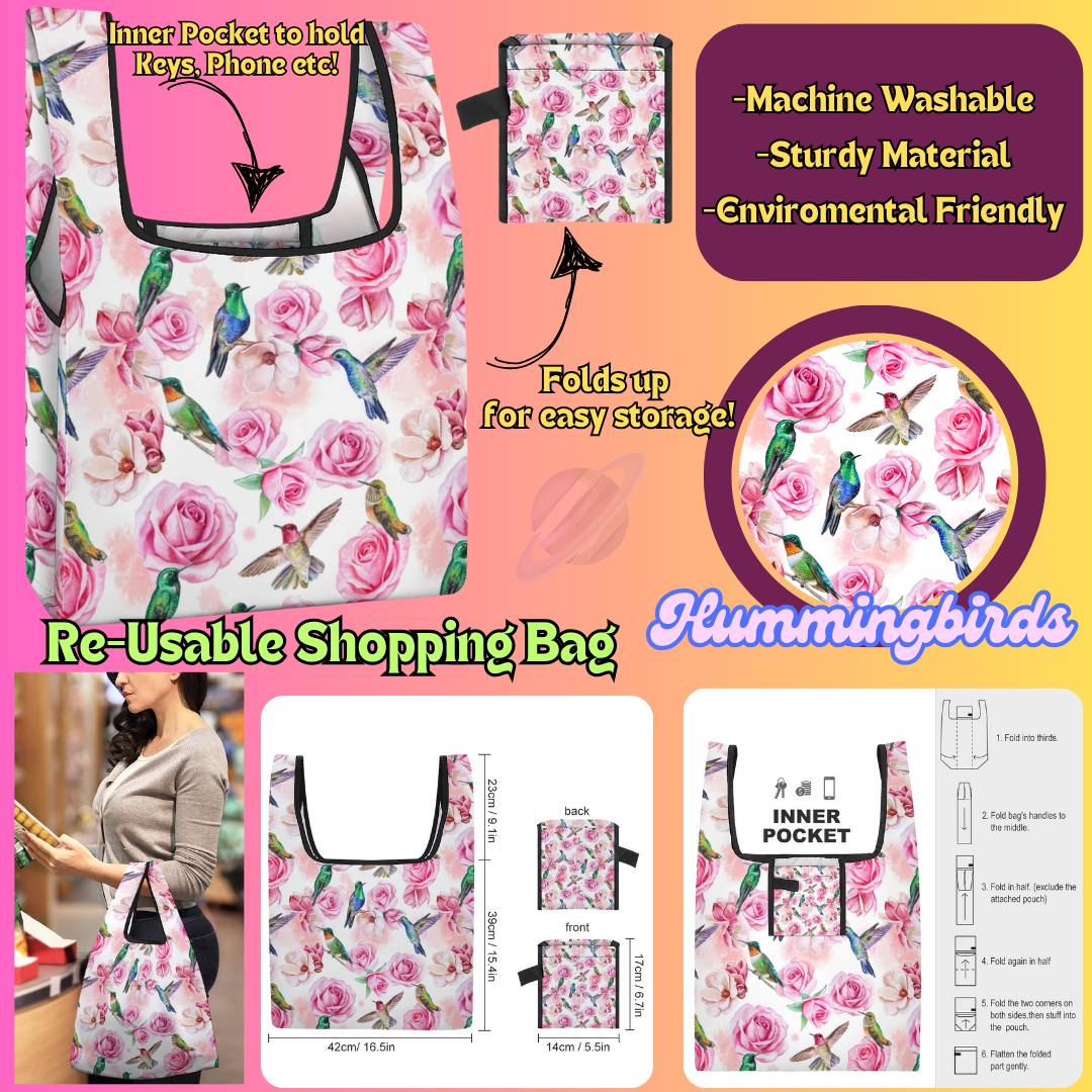 HUMMINGBIRDS - Re-Usable Shopping Bags PREORDER Closing 1/15