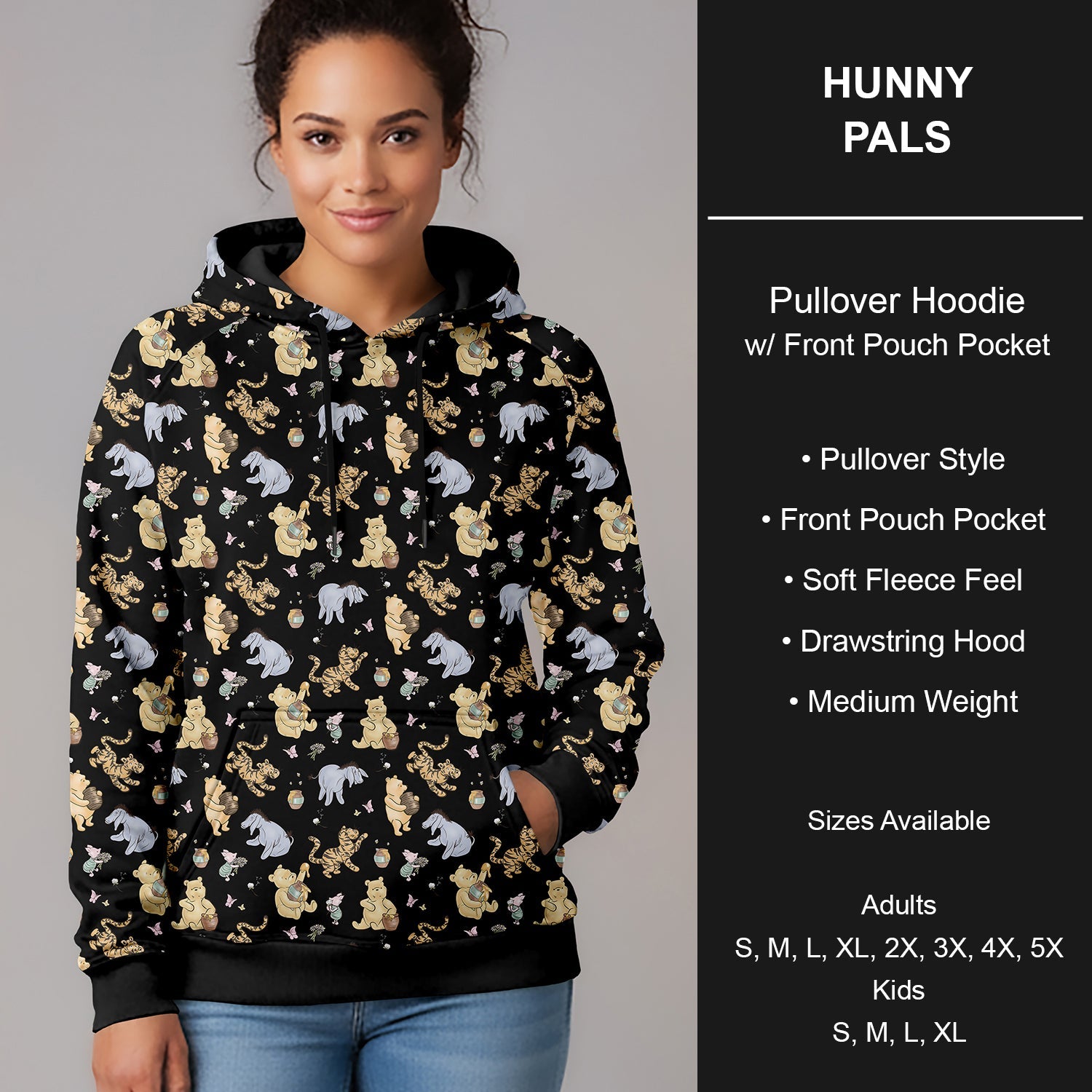 B266 - Preorder Hunny Pals Pullover Hoodie (Closes 12/17. ETA late Feb.)