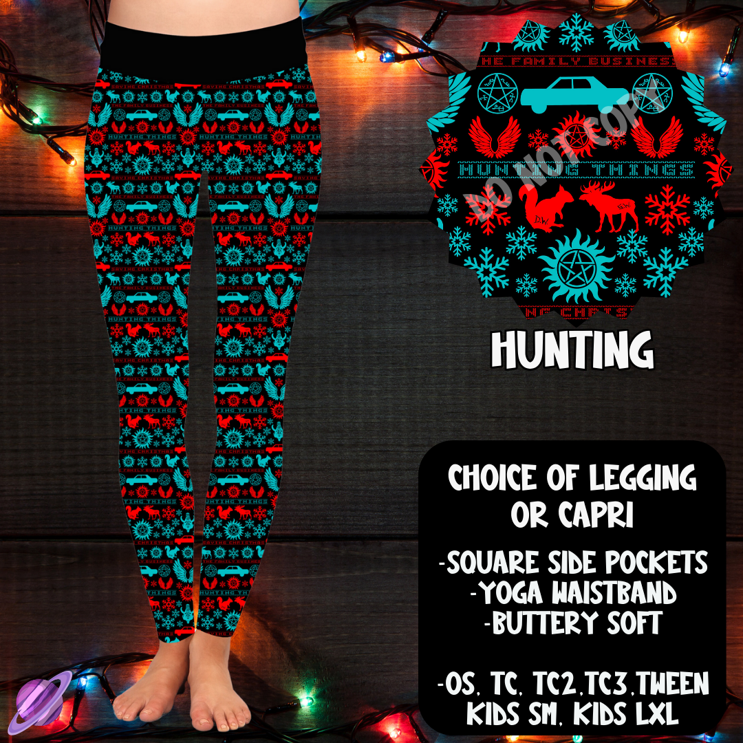 HUNTING - LEGGING/CAPRI XMAS SWEATER RUN CLOSING 10/30