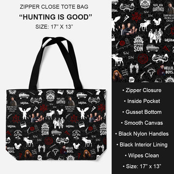 B195 - Preorder Hunting is Good Tote Bag (Closes 11/19. ETA: late Jan.)