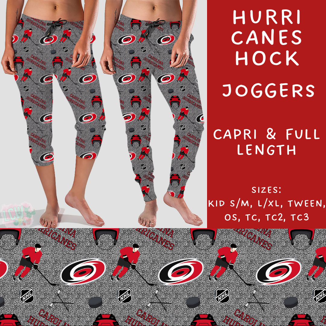 Batch #243 - Hockey - Closes 11/25 - ETA mid Jan - Hurri Canes Hock Full and Capri Length Joggers