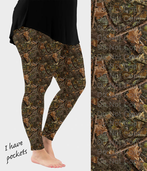 RTS - Hunter Camo Leggings w/ Pockets