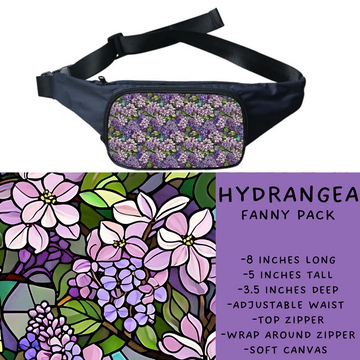 Batch #276 - Fanny Packs & Drawstring Backpacks - Closes 1/24 - ETA late March - Hydrangea Fanny Pack