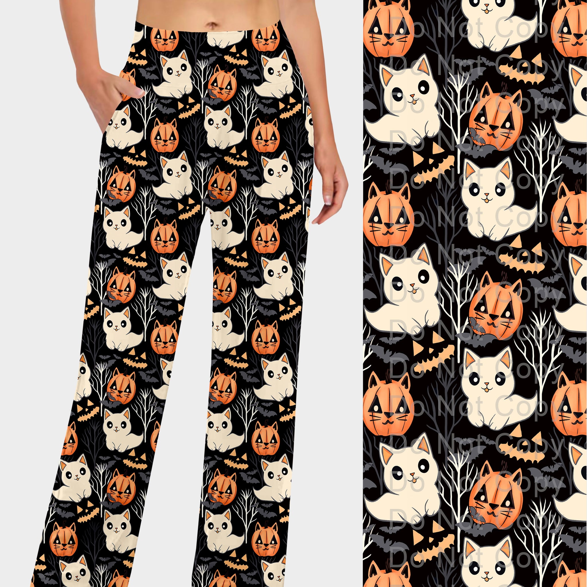 RTS - Halloween Cats Lounge Pants