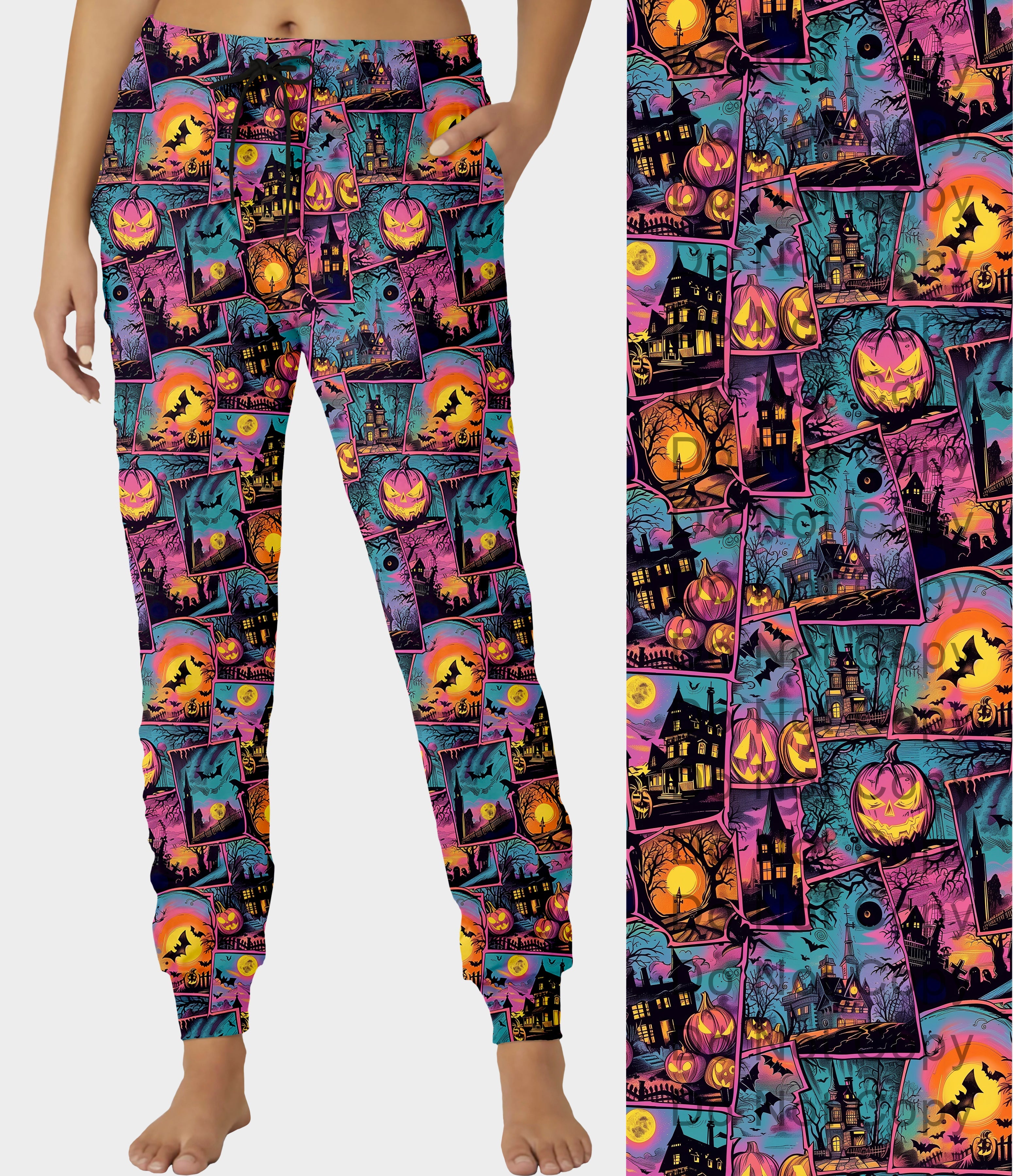 RTS - Haunted Retro Halloween Joggers