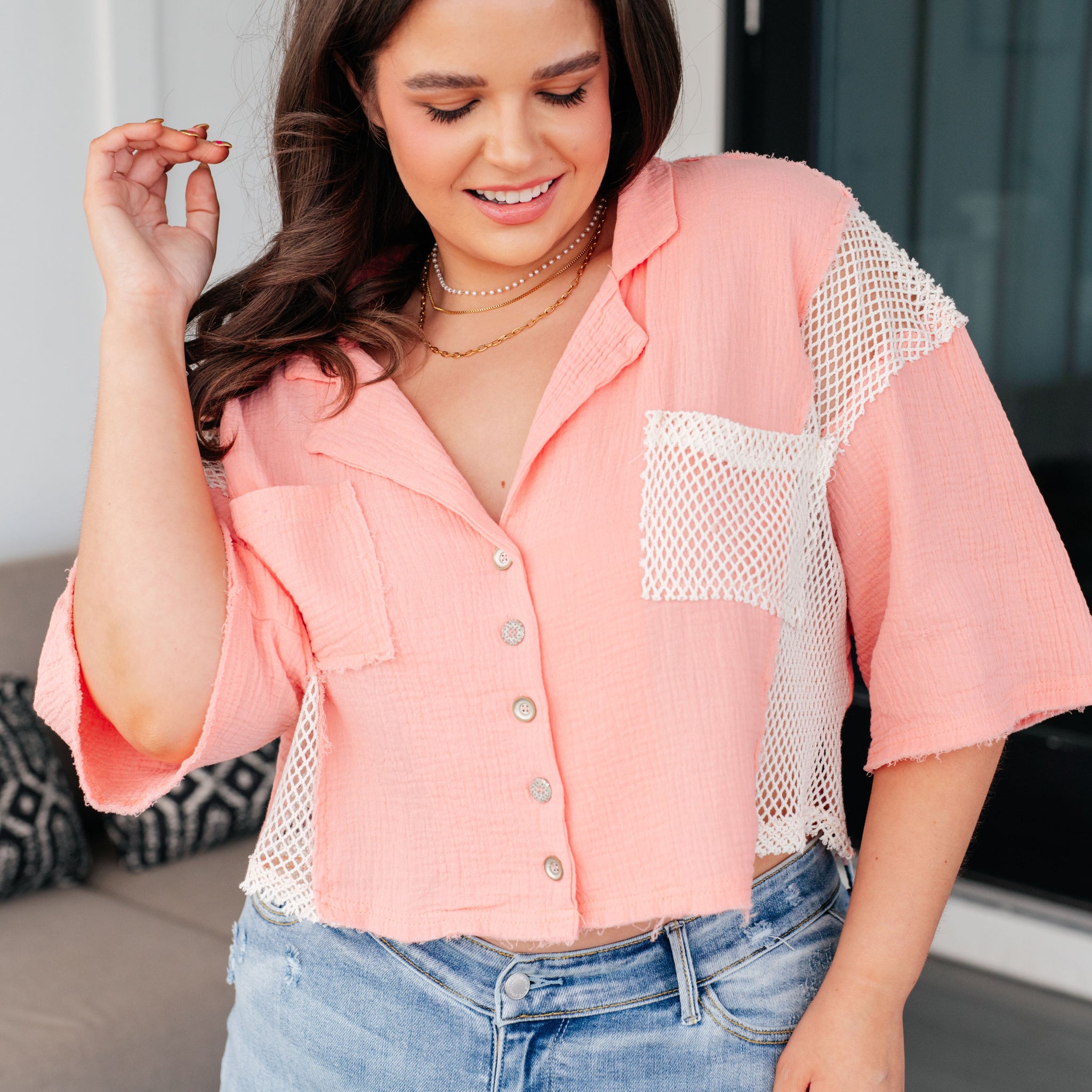 Havana Nights Button Up Top