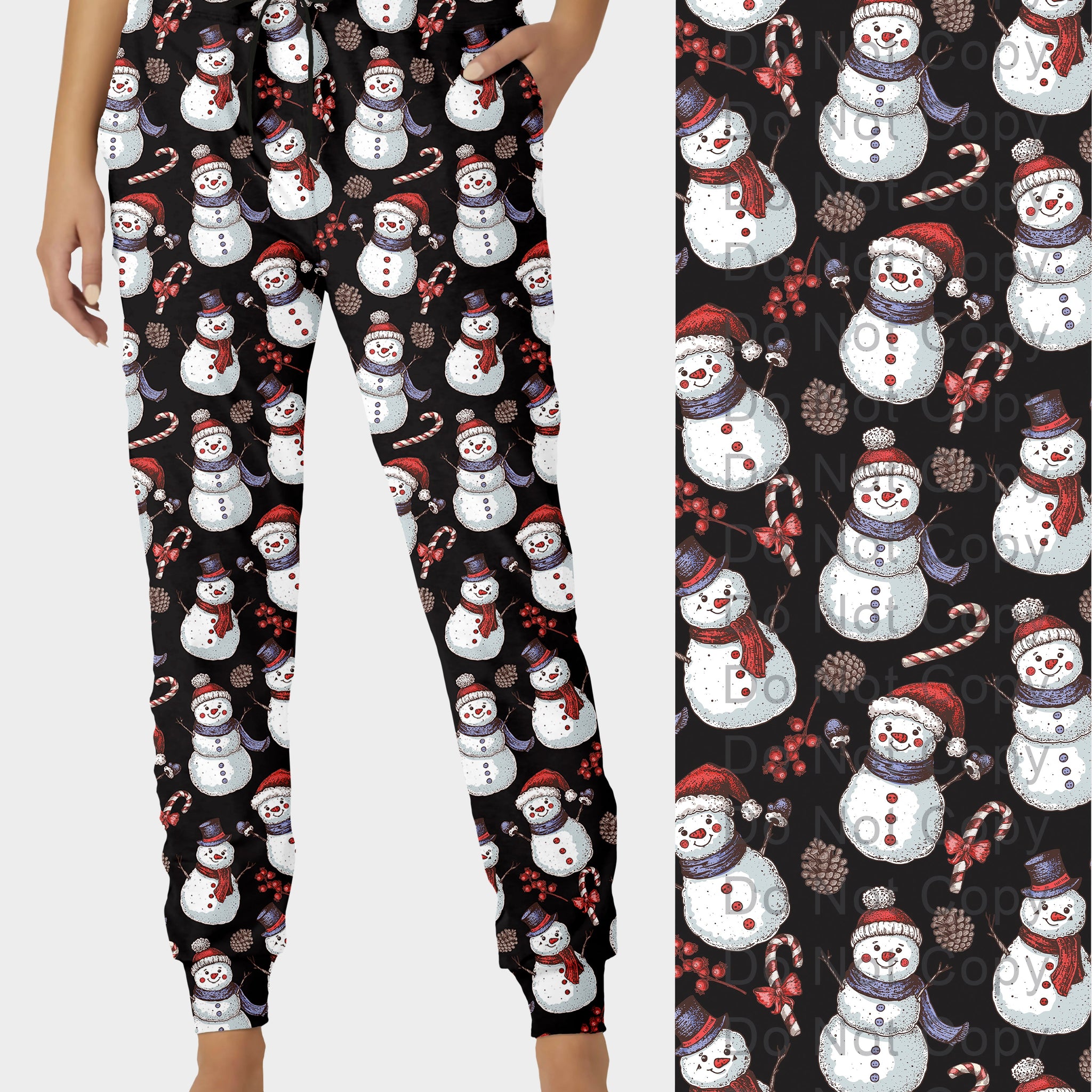 RTS - Holiday Snowmen Joggers