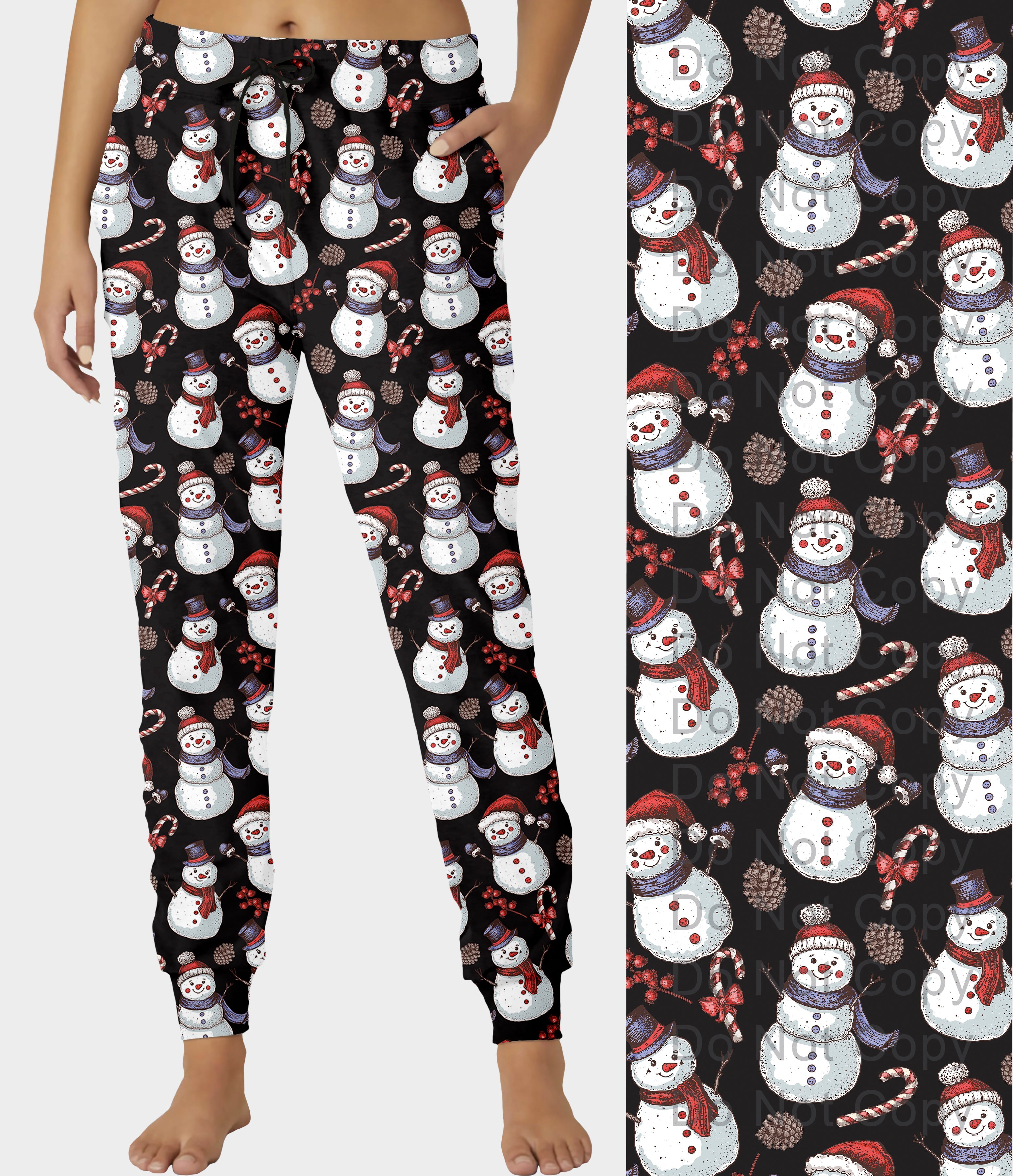 RTS - Holiday Snowmen Joggers