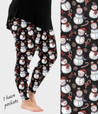 RTS - Holiday Snowmen Leggings w/ Pockets