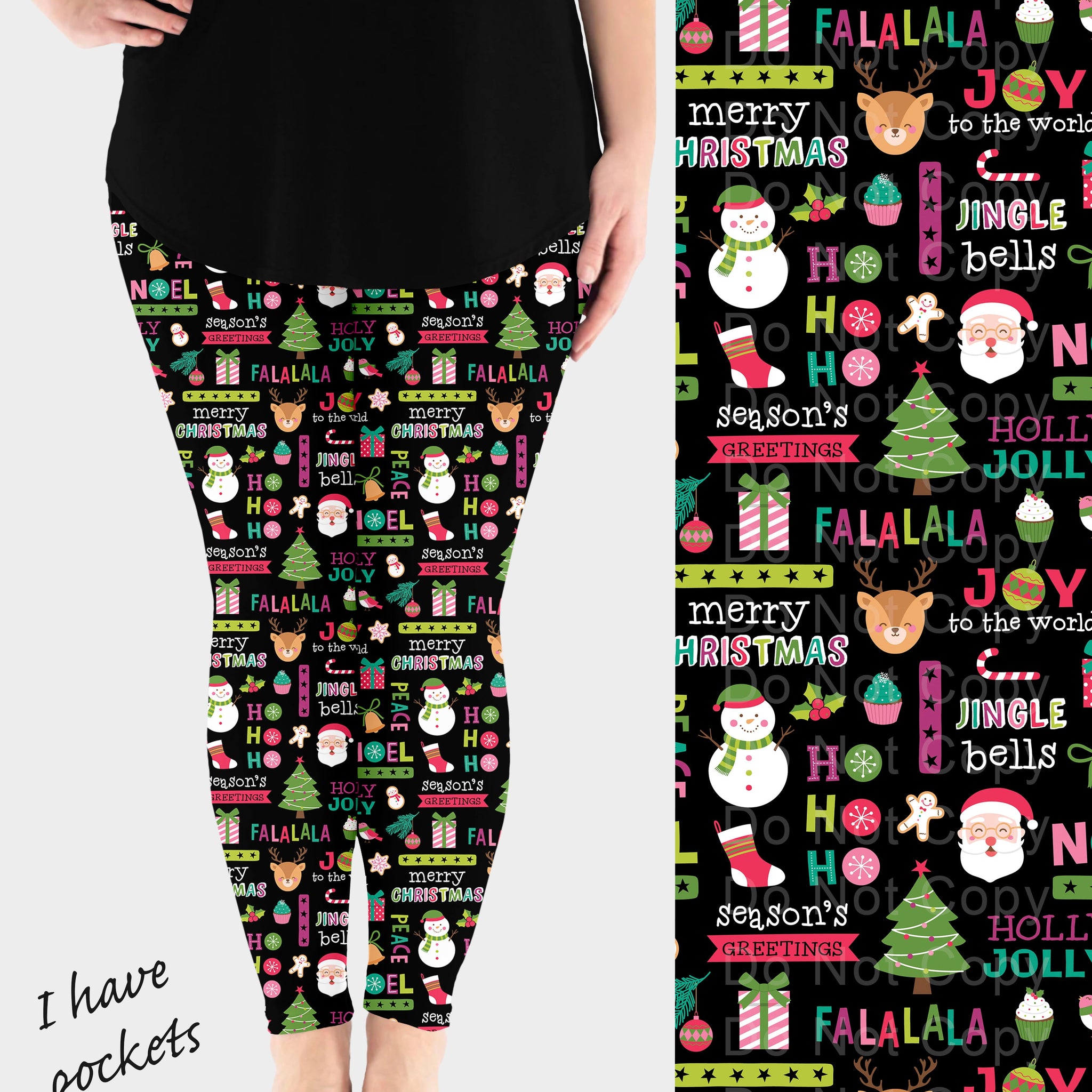 RTS - Holly Jolly Leggings w/ Pockets